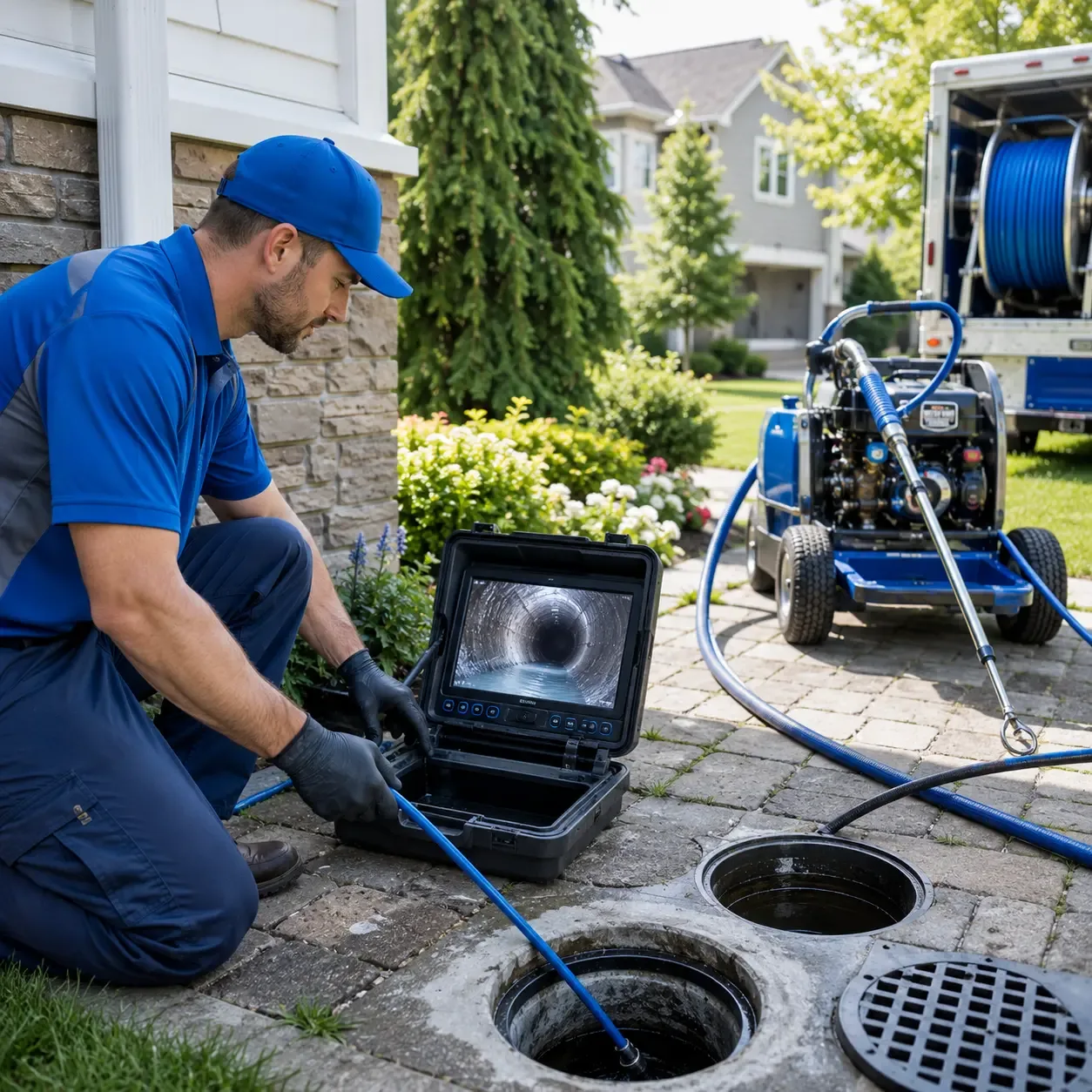 Outdoor drain cleaning professionals serving Manchester, IA